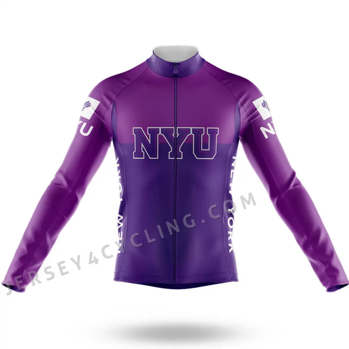 New York University Long Sleeve Cycling Jersey Ver.2